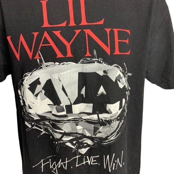Lil Wayne Fight Live Win Album Tour Rap Tee Shirt Sz M Crewneck - Picture 2 of 5